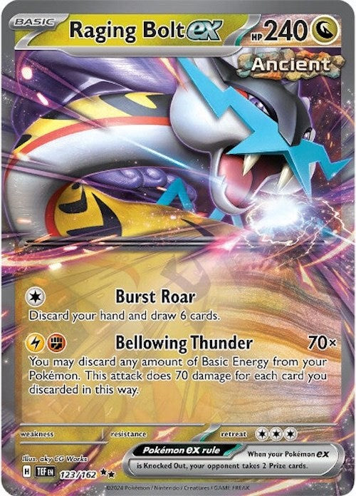 Raging Bolt ex (123/162) [Scarlet & Violet: Temporal Forces]