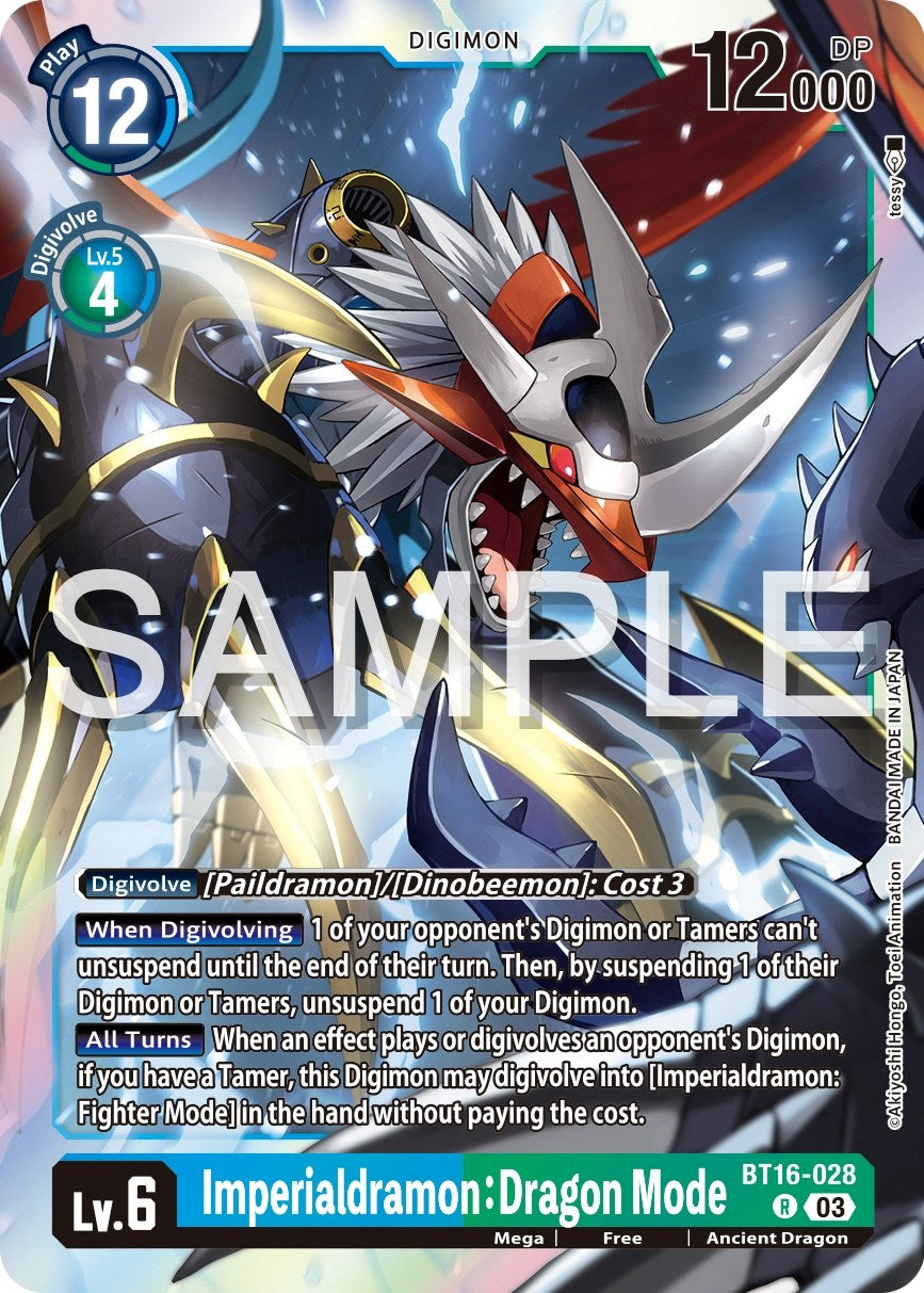 Imperialdramon: Dragon Mode [BT-16 - BT16-028 R Rare] - Beginning Obse   PunkOuter Games