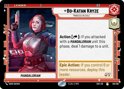 Bo-Katan Kryze - Princess in Exile [SHD - 012/262 - Rare] - Shadows of the Galaxy