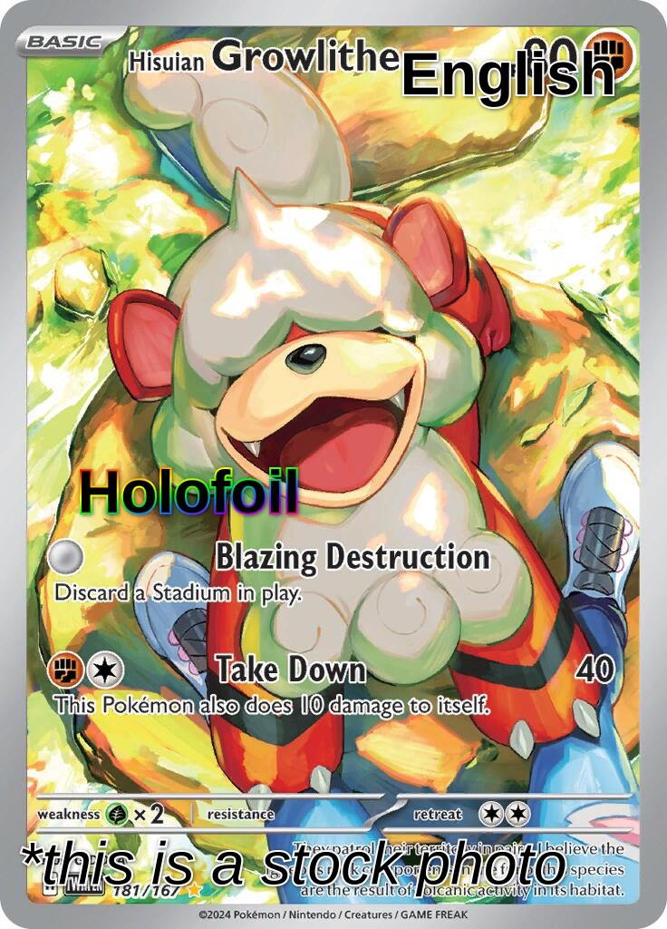 Hisuian Growlithe - 181/167