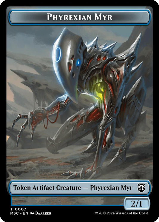 Phyrexian Myr (Ripple Foil)  // Servo Double-Sided Token