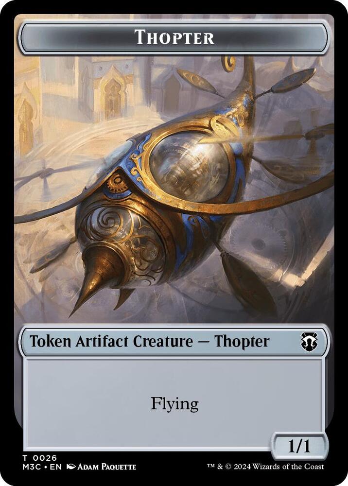 Aetherborn (Ripple Foil) // Thopter Double-Sided Token (Back)