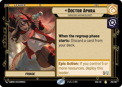 Doctor Aphra - Rapacious Archaeologist [SHD - 015/262 - Rare] - Shadows of the Galaxy