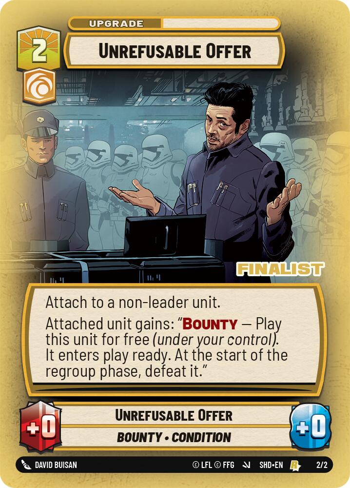 Offre Irrésistible (Finaliste) [OPP - 2/2] - Promos de Jeu Organisé