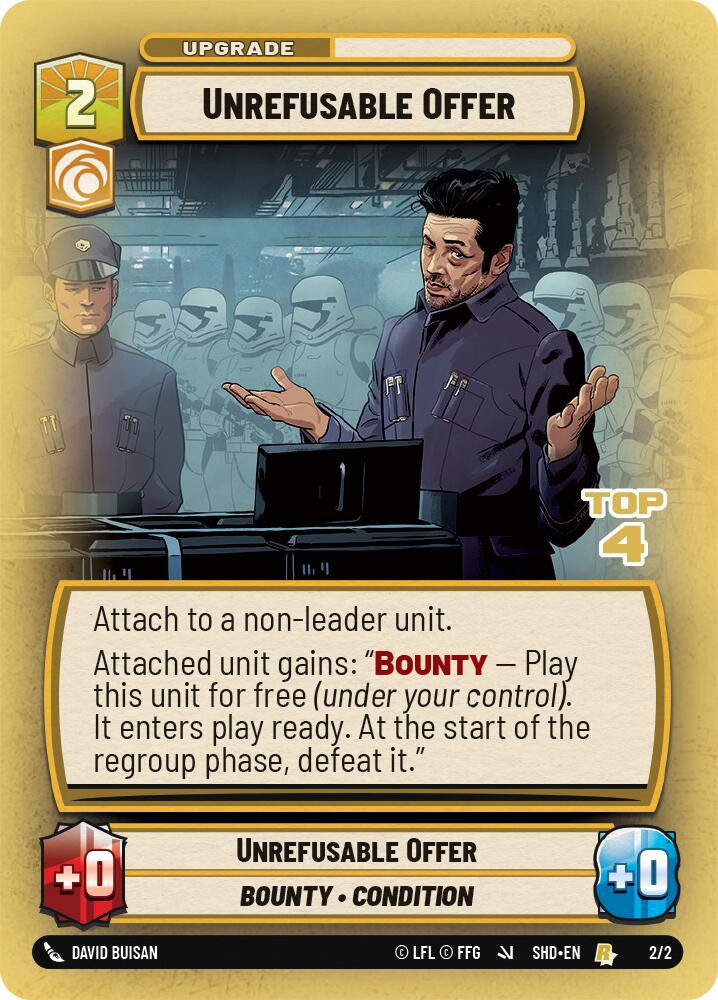 Offre irréfutable (Top 4) [OPP - 2/2] - Promos de Jeu Organisé