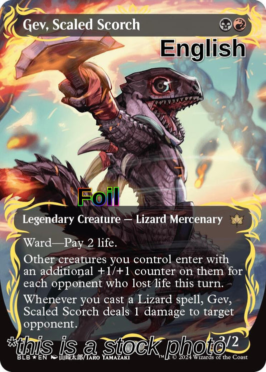 Gev, Scaled Scorch (Borderless) (Raised Foil)