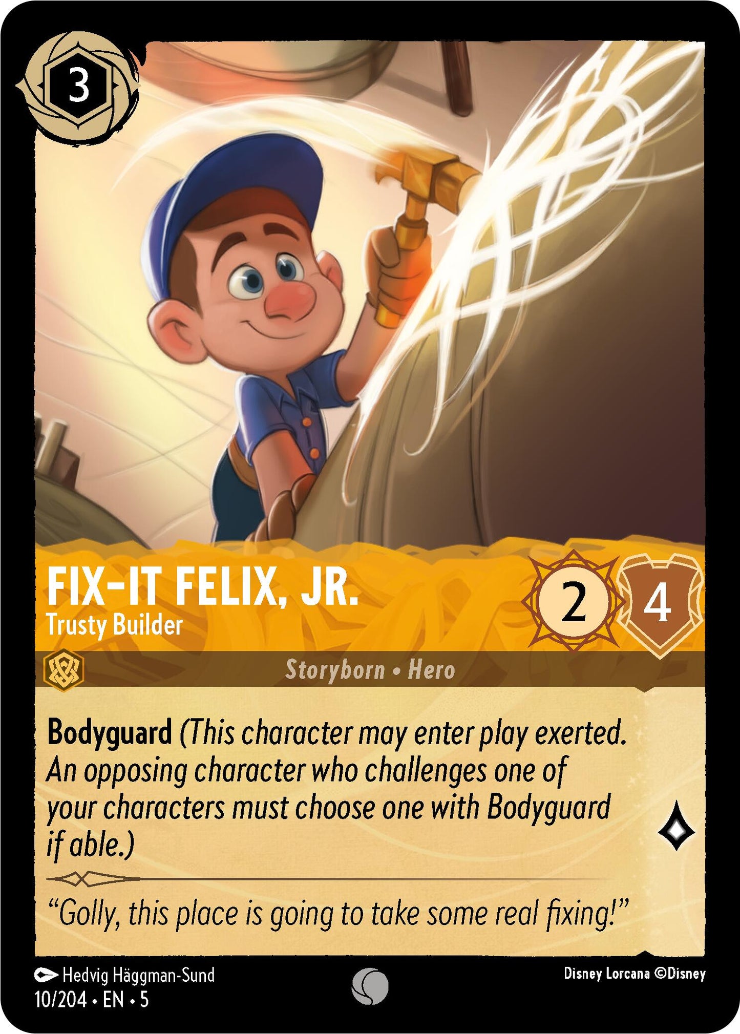 Fix-It Felix, Jr. - Trusty Builder [5 - 10/204 - Common] - Shimmering Skies