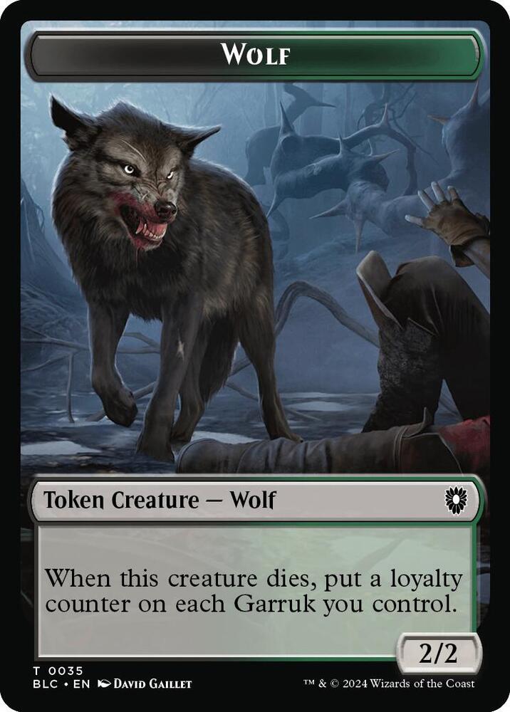 Human Soldier // Wolf (0035) Double-Sided Token (Back)
