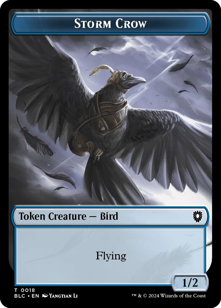 Storm Crow // Frog Lizard Double-Sided Token