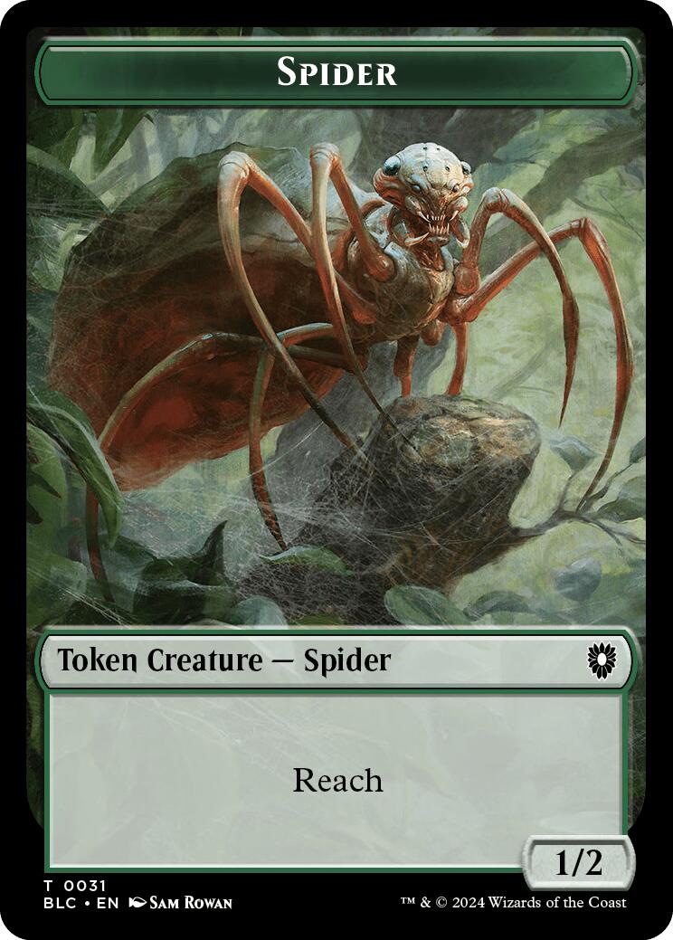 Spider // Blood Double-Sided Token