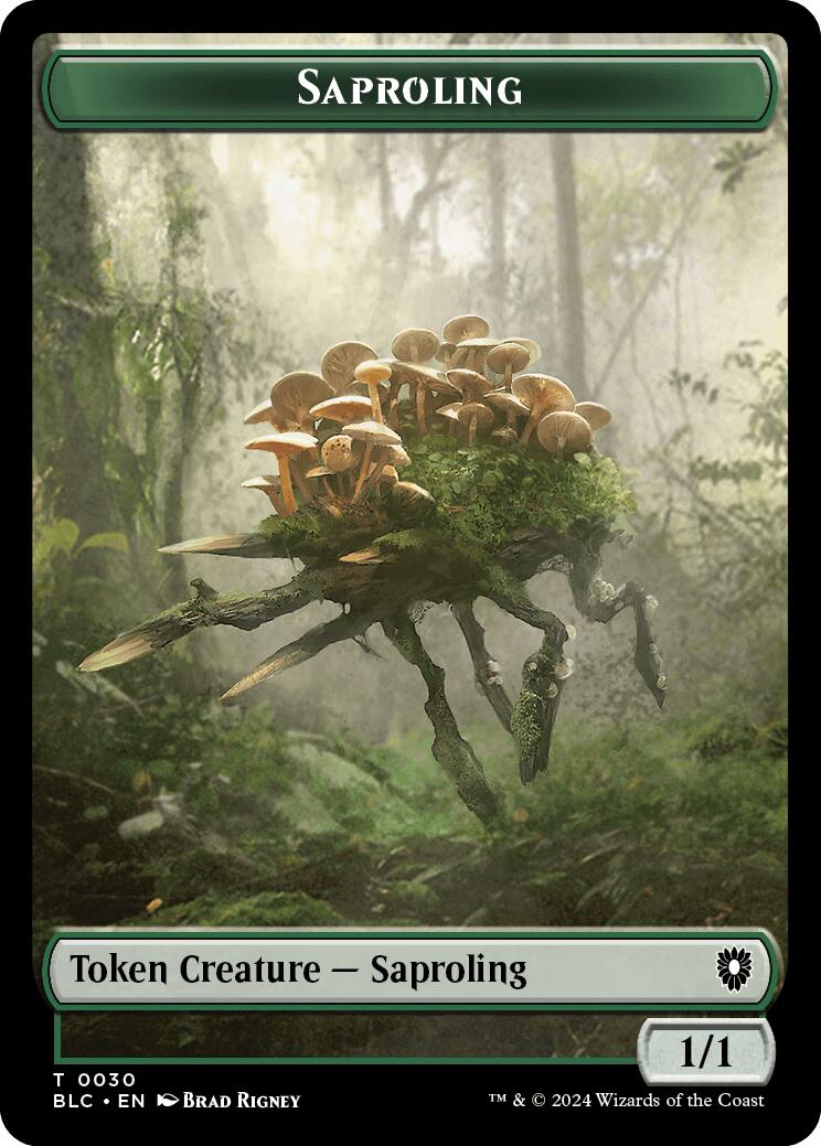 Saproling // Treasure Double-Sided Token