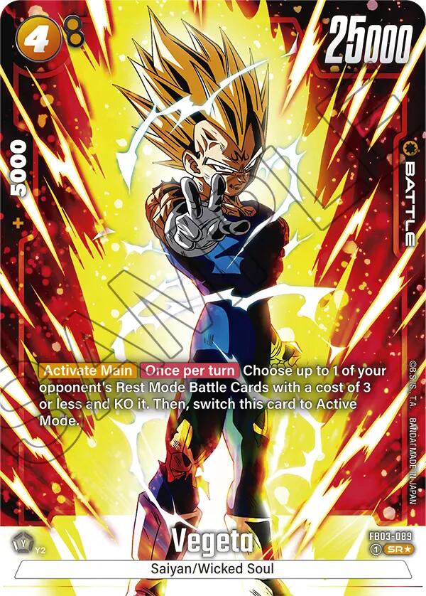 Vegeta - FB03-089 (Alternate Art) [FB03 - FB03-089] - Ruggito Furioso