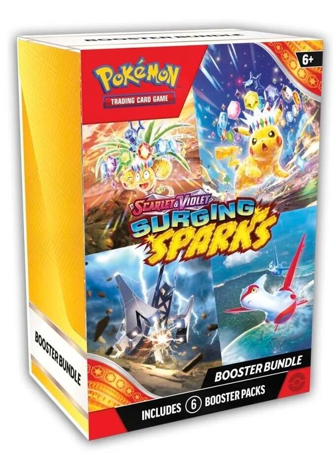 Pokemon TCG Surging Sparks Bundle with 6 Booster Packs