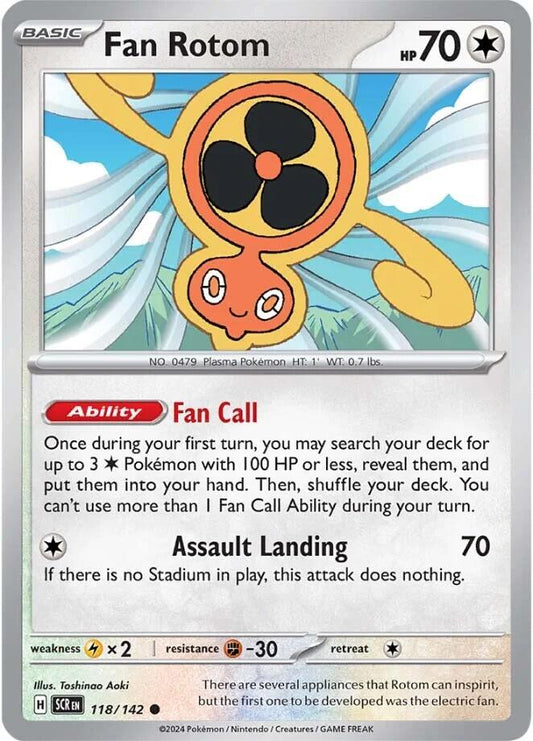 Fan Rotom (118/142) [Scarlet & Violet: Stellar Crown]