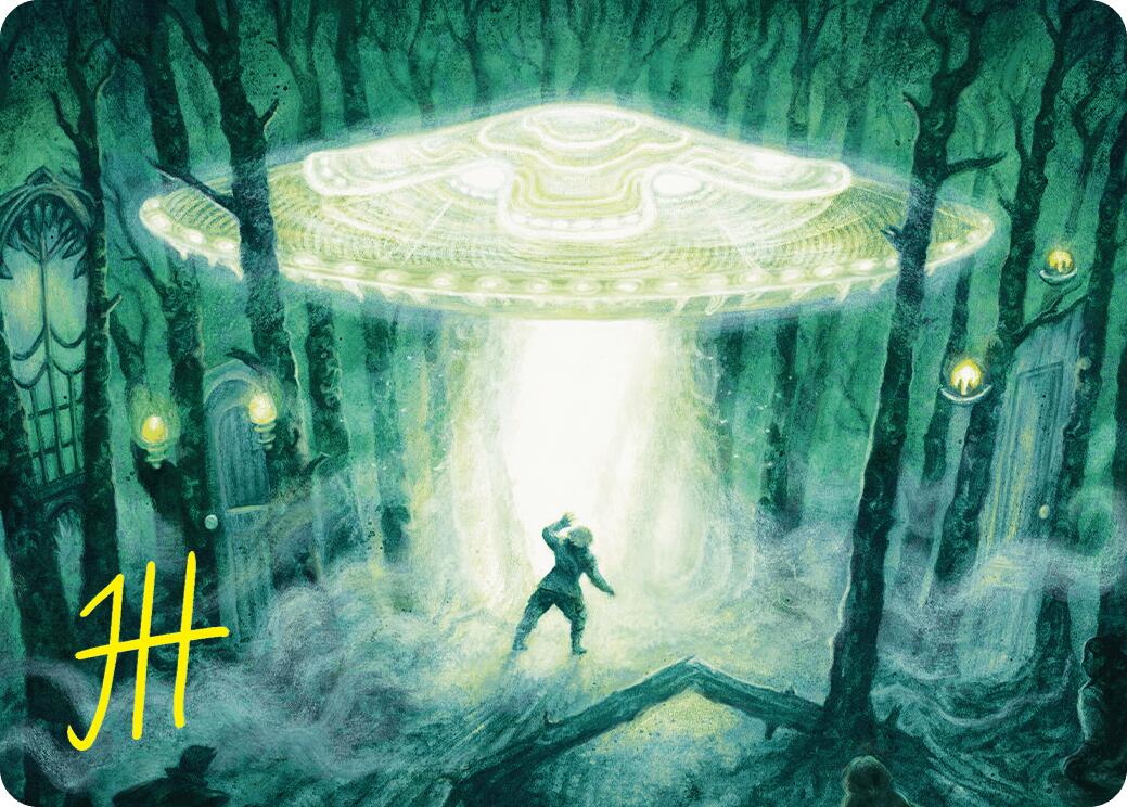 Unidentified Hovership Art Card (Gold-Stamped Signature)