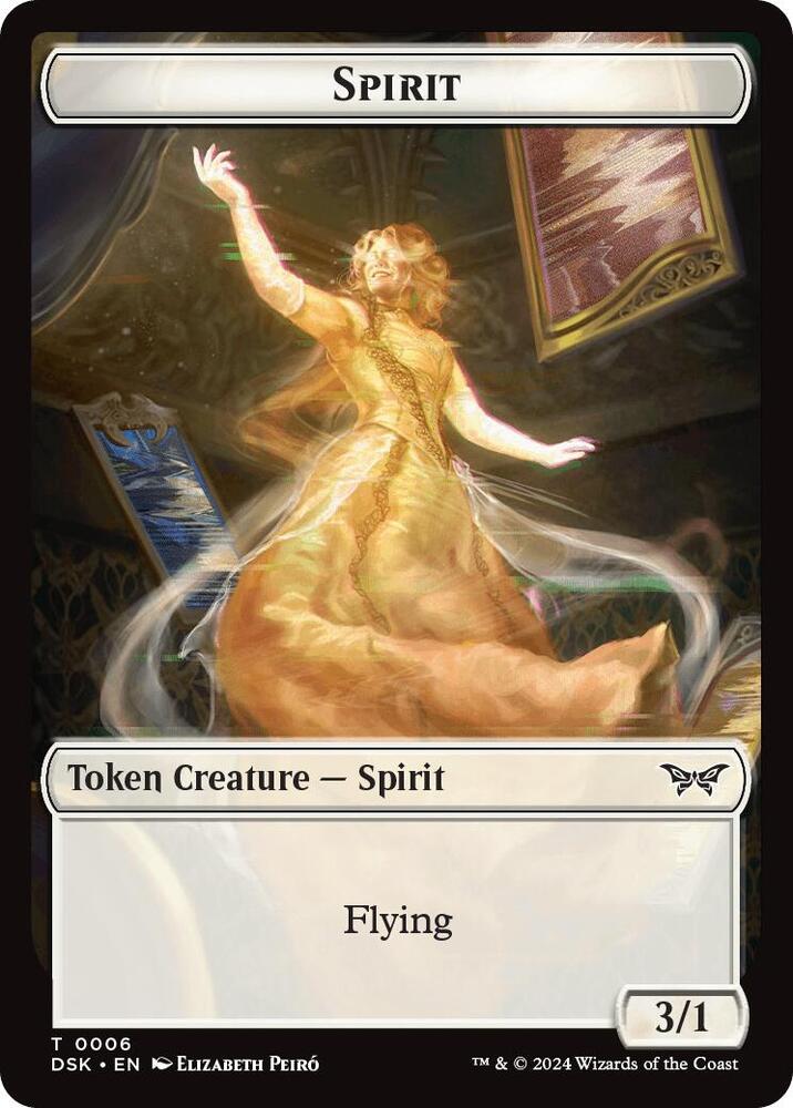 Glimmer // Spirit (0006) Double-Sided Token (Back)