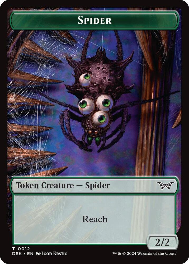 Insect (0013) // Spider Double-Sided Token (Back)