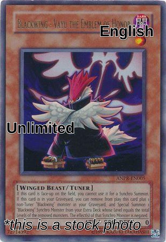 Blackwing - Vayu the Emblem of Honor (UTR)