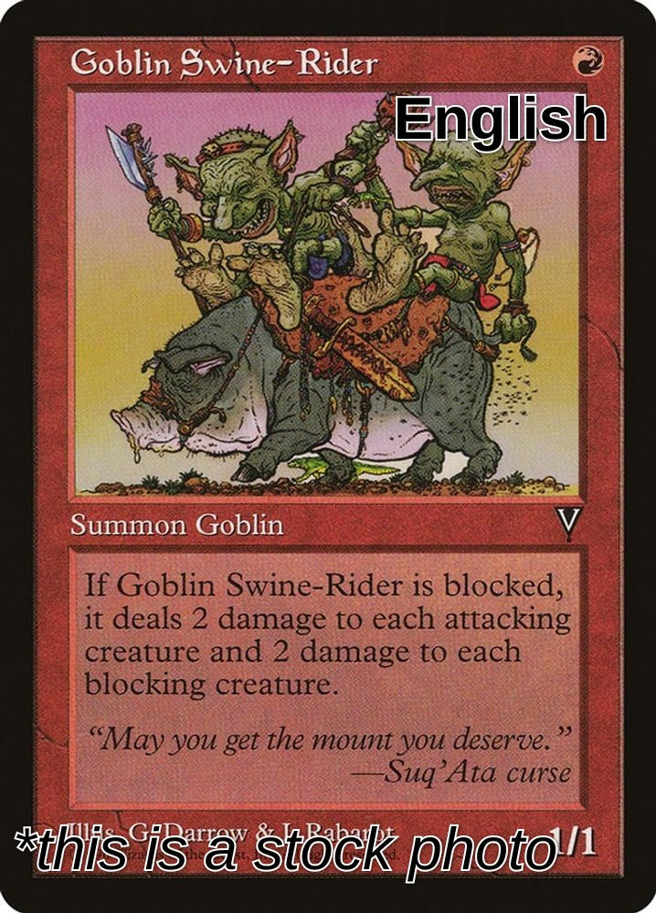 Goblin Swine-Rider