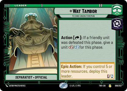 Wat Tambor - Techno Union Foreman [TWI - 006/257 - Rare] - Twilight of the Republic