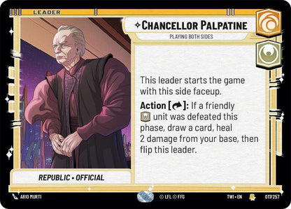 Cancelliere Palpatine - Giocare su due fronti [TWI - 017/257] - Il Crepuscolo della Repubblica