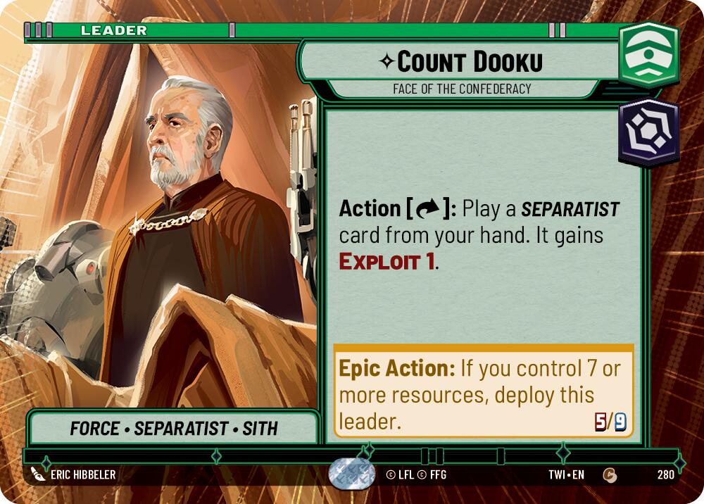 Count Dooku - Face of the Confederacy (Hyperspace) [TWI - 280]