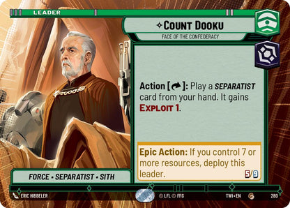 Conte Dooku - Volto della Confederazione (Iperspazio) [TWI - 280] - Il Crepuscolo della Repubblica