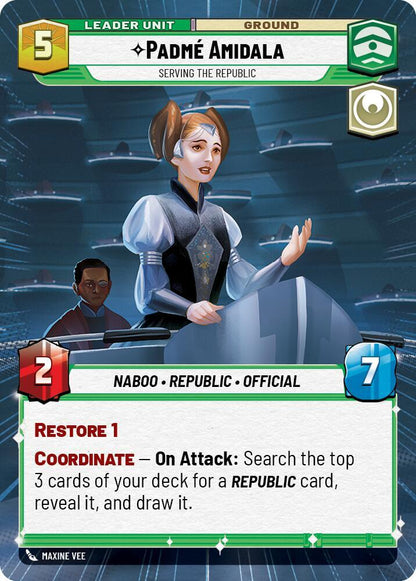 Padmé Amidala - Serving the Republic (Hyperspace) (Back)