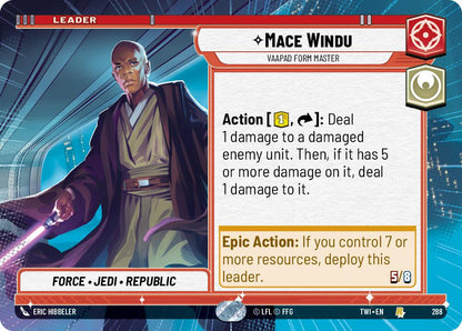 Mace Windu - Vaapad Form Master (Hyperspace) [TWI - 288 - Rare] - Twilight of the Republic