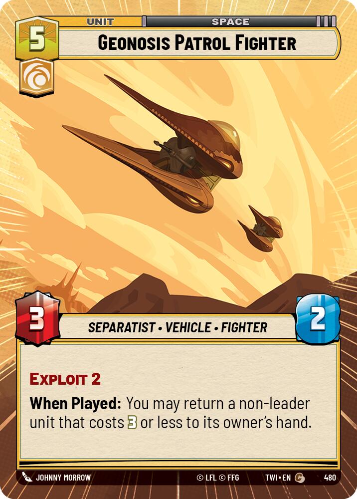 Geonosis Patrol Fighter (Hyperspace) [TWI - 480] - Twilight of the Republic