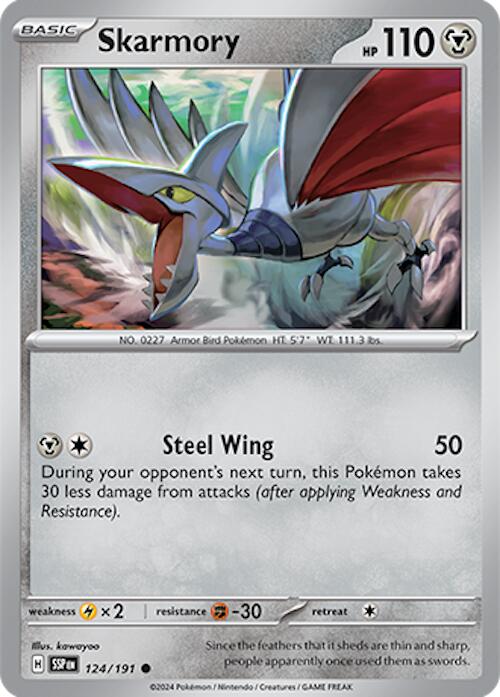 Skarmory (124/191) [Scarlet & Violet: Surging Sparks]