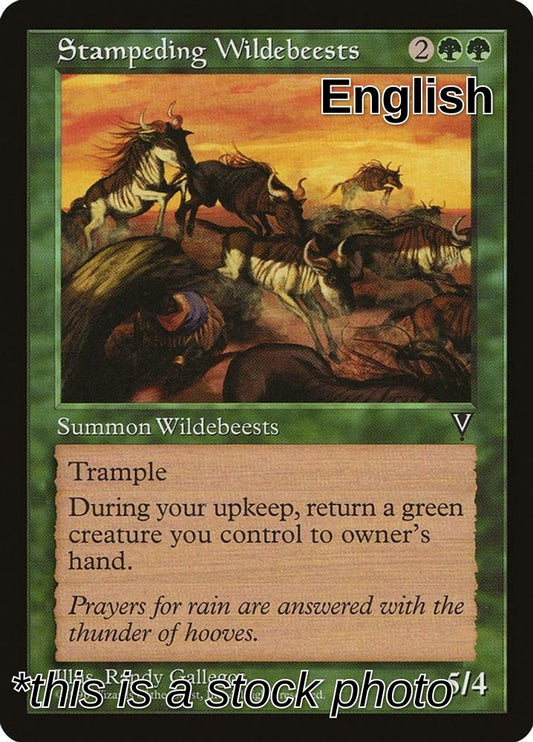 Stampeding Wildebeests