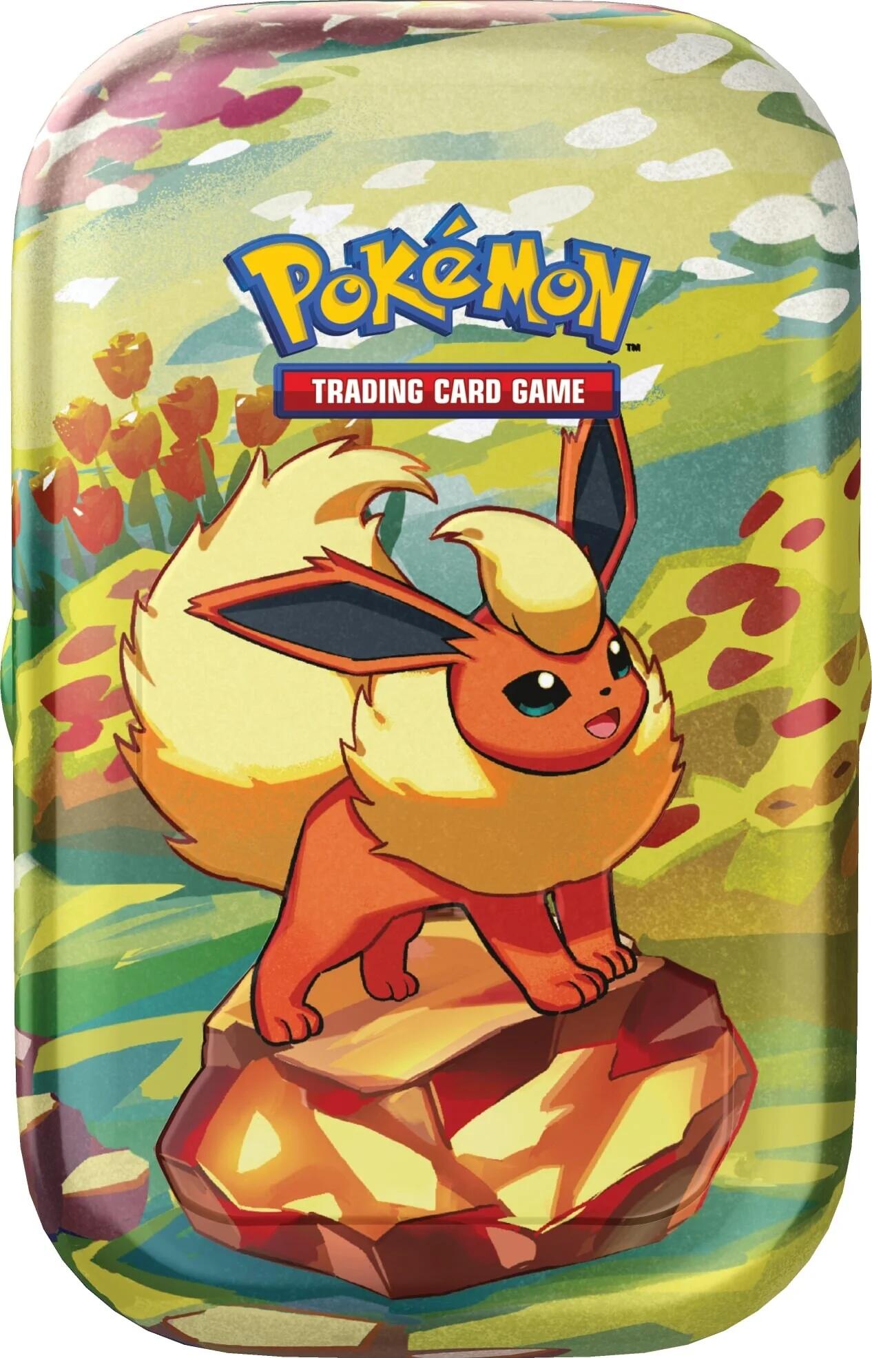 (PREORDER) Scarlet & Violet: Prismatic Evolutions Mini Tin (Flareon)