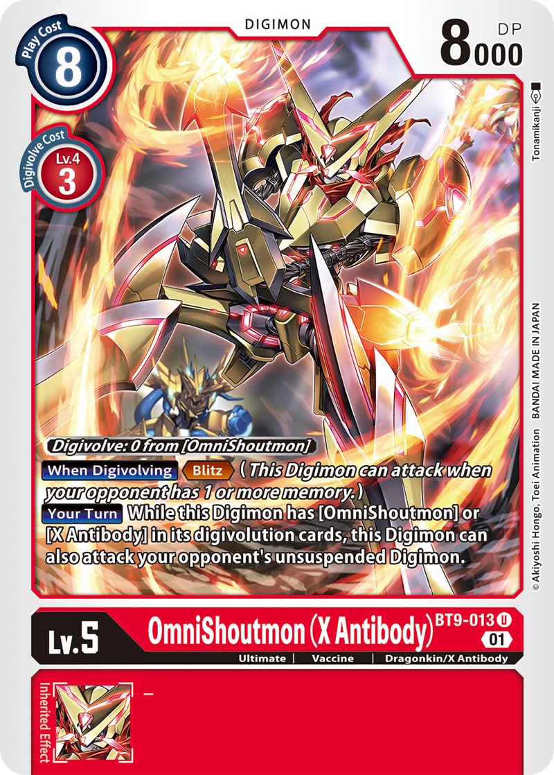 OmniShoutmon (X Antibody) [BT9-013] [X Record]