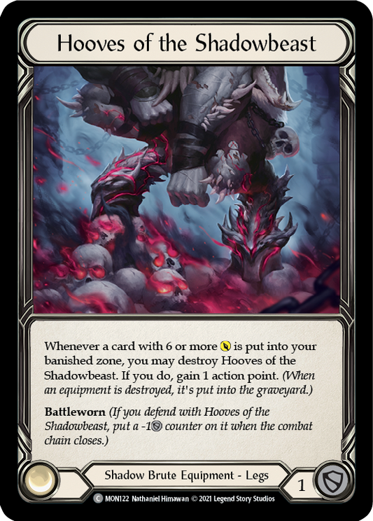 Hooves of the Shadowbeast [MON122] (Monarch)  1st Edition Normal