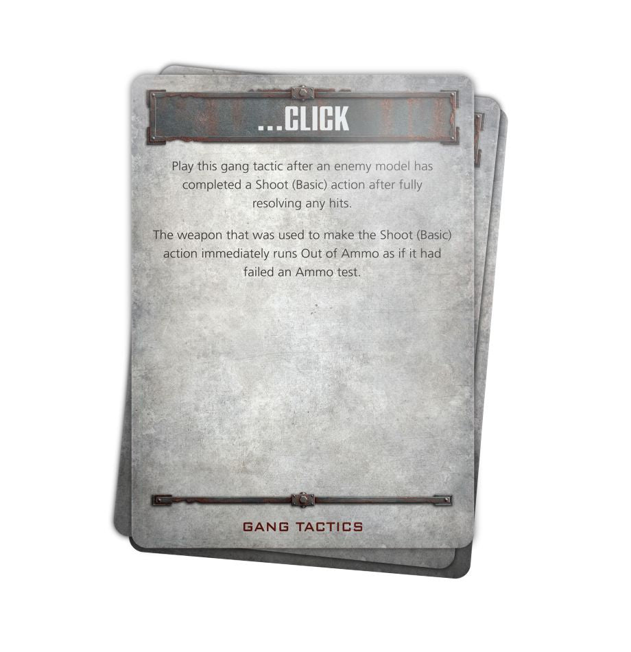 Necromunda - Core Gang Tactics Cards