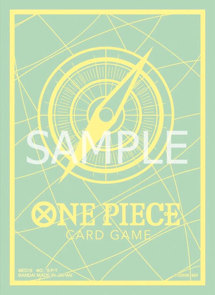 One Piece Card Game Official Sleeves: Assortment 9 green and yellow