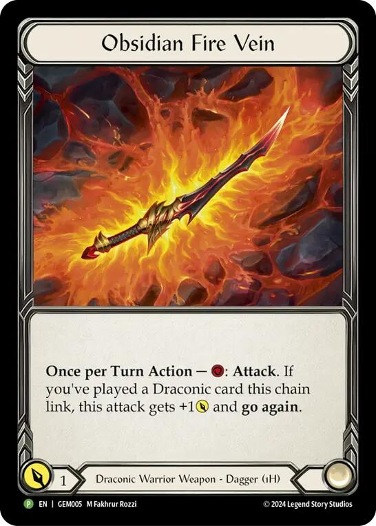 Obsidian Fire Vein - GEM005