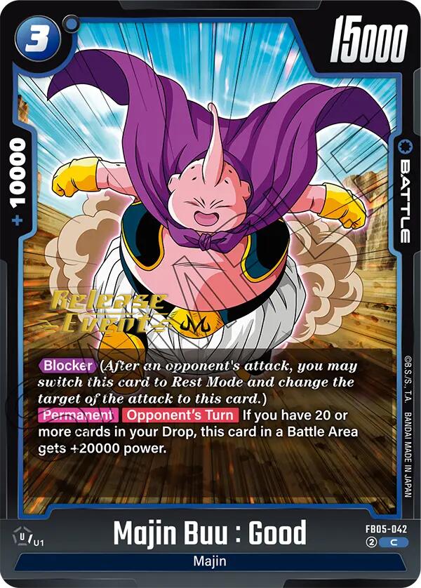 Majin Buu : Good - FB05-042 [FB05_PR - FB05-042 - C] - New Adventure Release Event Cards