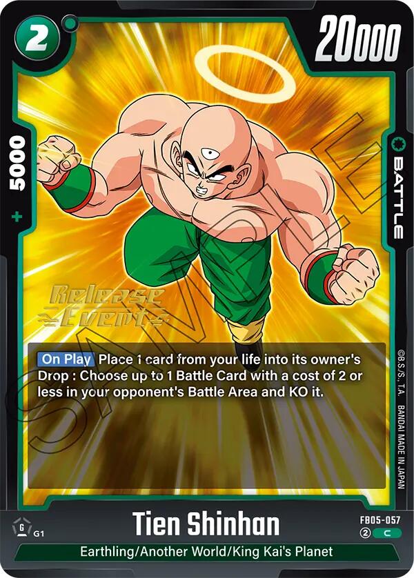 Tien Shinhan - FB05-057 [FB05_PR - FB05-057] - Carte evento di lancio di Nuove Avventure