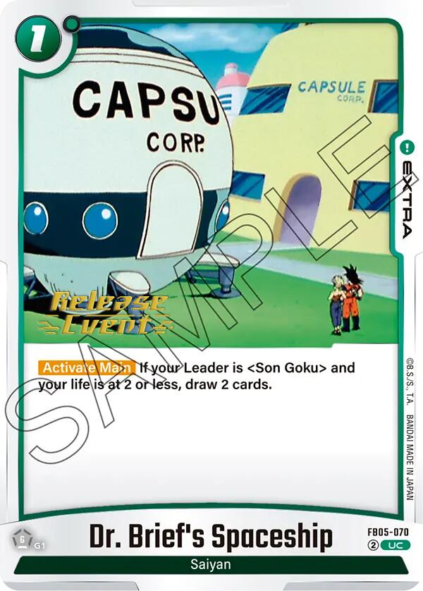 Dr. Brief's Spaceship [FB05_PR - FB05-070 - UC] - New Adventure Release Event Cards