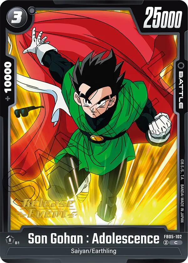 Son Gohan : Adolescence - FB05-102 [FB05_PR - FB05-102 C] - New Adventure Release Event Cards