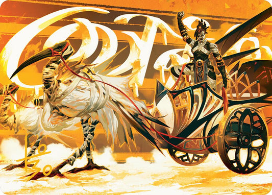 Skyseer's Chariot Art Card (Gold-Stamped Signature)