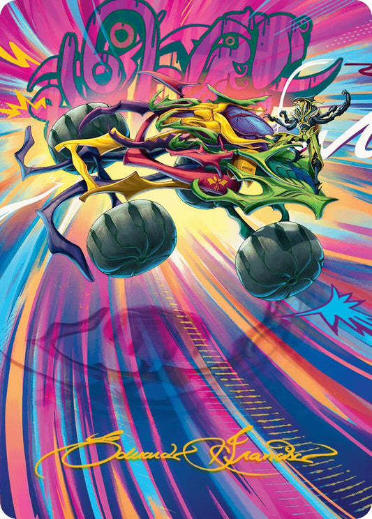 Thunderous Velocipede Art Card (Gold-Stamped Signature)