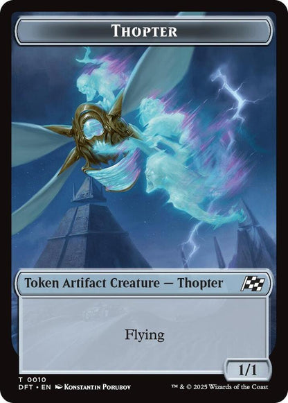 Cat // Thopter (0010) Double-Sided Token (Back)