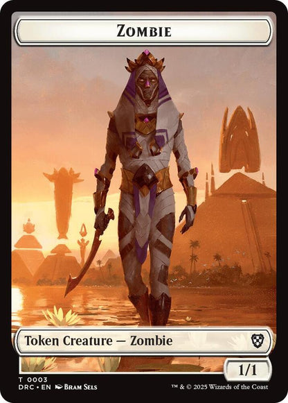 Angel of Sanctions // Zombie (0003) Double-Sided Token (Back)