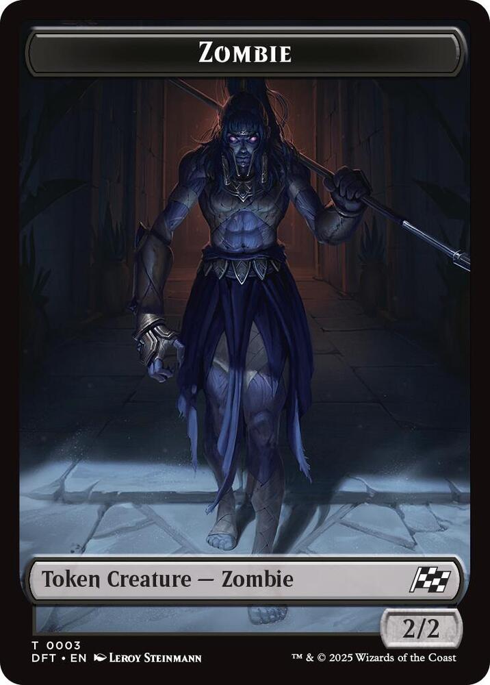 Zombie Warrior // Zombie (0003) Double-Sided Token (Back)