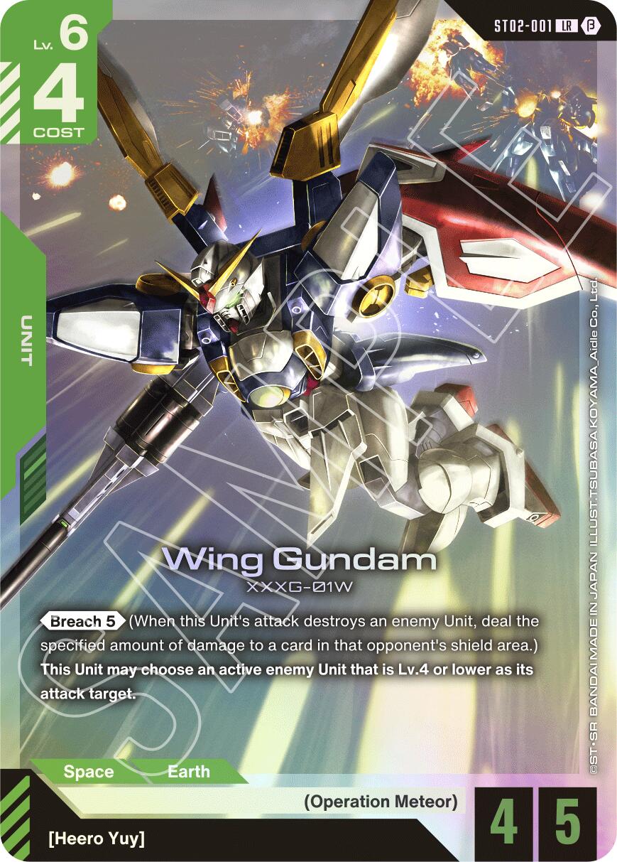 Wing Gundam (ST02-001) [GD01_b - ST02-001] - Edition Beta