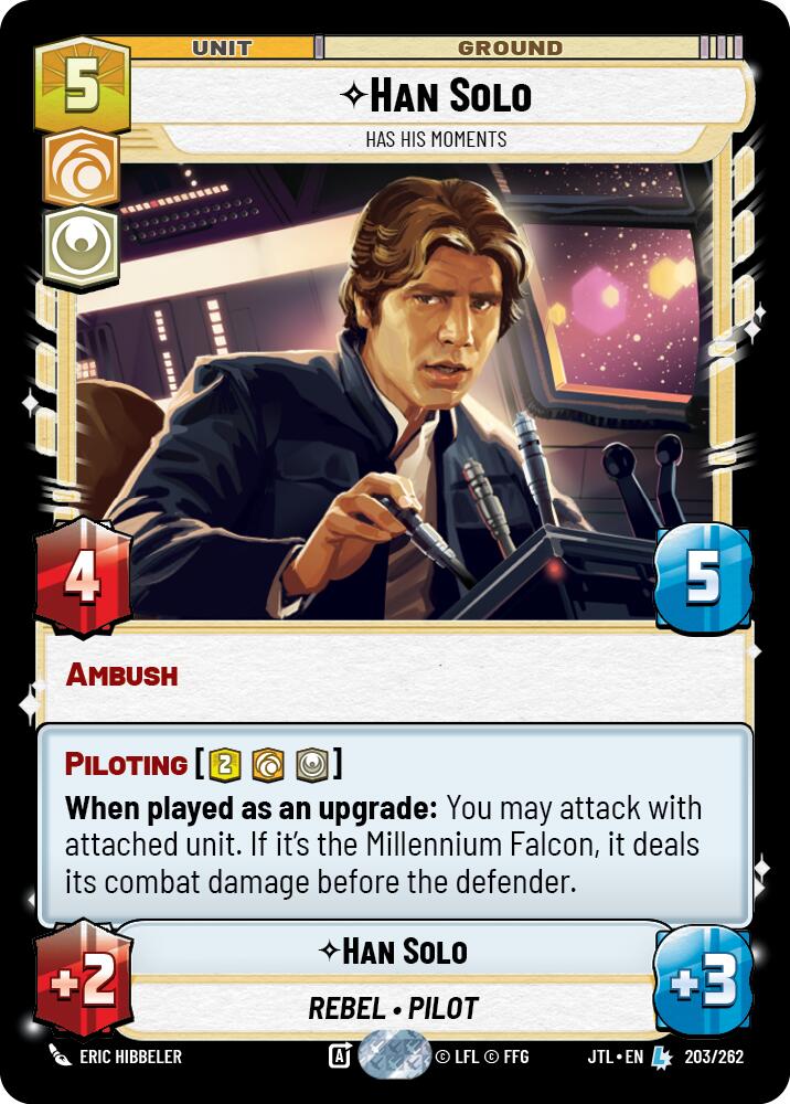 Han Solo - Has His Moments [JTL - 203/262 - Legendary] - Jump to Lightspeed