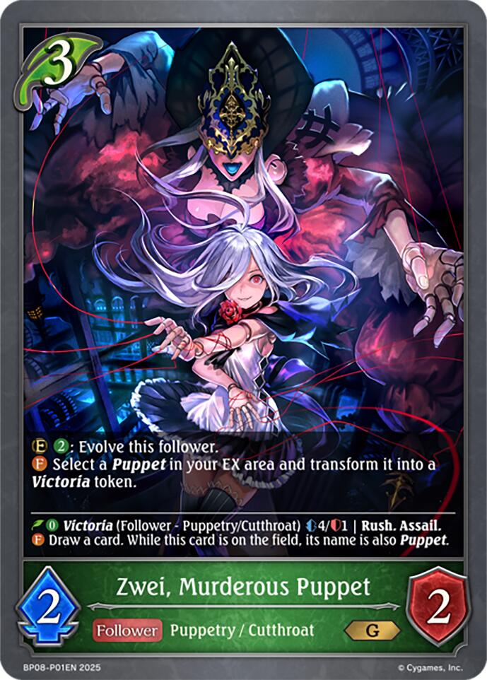 Zwei, Murderous Puppet - P01EN (Foil) [BP08 - BP08-P01EN]